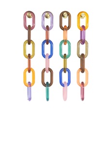 Chaîne de maillons en résine fabriquée à la main, 6 couleurs différentes, accents muraux décoratifs, décoration suspendue artisanale pour la maison - Product Image 5