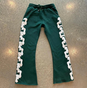 Pantalones Anchos Personalizados con Logotipo OEM 2026 400/500/600gsm, Pantalones Deportivos de Doble Cintura Apilada de Alta Calidad para Hombre - Product Image 1