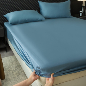 Custom Cotton Flat <b>Sheet</b> <b>King</b> Queen <b>Size</b> Soft Breathable Hotel Home Bedding Plain Dyed OEM Wholesale Set 300tc Thread Count 40s - Product Image 5