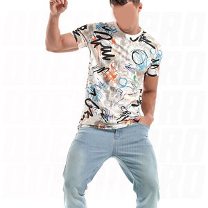 Camiseta de Manga Corta con Estampado Gráfico Hipster Hip Hop para Hombre, Ropa Urbana de Moda Casual de Verano, Cuello Redondo de Algodón, Camiseta Moderna de Rap para Hombre - Product Image 4