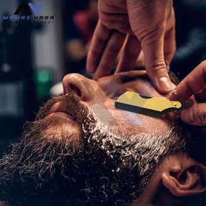 Rasoir de barbier professionnel classique à lame droite pour un rasage de près - Rasoir à lame plate de qualité salon pour homme, pour la coupe de la barbe - Product Image 2