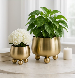 European Style Flower Vase Modern Home Garden Decor Gold Finished Vase Wedding Party Tabletop Decor - Product Image 3