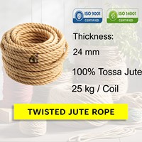 Cuerda de Yute Natural de 24 mm, Calidad CB, 100% Tossa, Cuerda de Yute Trenzada de Alta Resistencia, Venta al por Mayor, Goodman Global Bangladesh