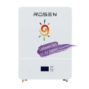 แบตเตอรี่ลิเธียมไอออน 5kw 10kw 51.2V 200ah พร้อมระบบจัดการแบตเตอรี่ (BMS) ใช้ได้กับระบบอินเวอร์เตอร์ไฮบริดพลังงานแสงอาทิตย์ - Product Image 2