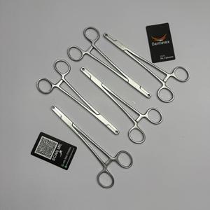 5 pinces hémostatiques droites chirurgicales, finition satinée, acier inoxydable SS420, fabriquées par Dentavex - Product Image 3