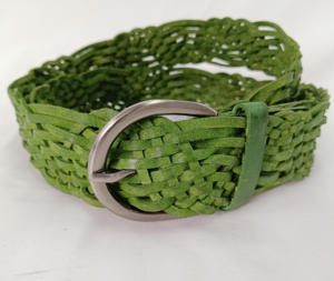 Ceintures en cuir véritable personnalisées tendance 2026 pour hommes et femmes, ceintures en cuir de qualité supérieure avec boucles en alliage, fabriquées en Inde - Product Image 1