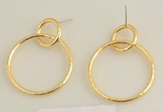 Oferta en Aretes Modernos de Aleación Chapados en Oro con Piedras para Mujer, Joyería Minimalista para Oficina y Uso Casual - Product Image 2