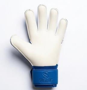 Guantes de Portero de Fútbol Subhay, Dedos Completos, Azul y Blanco, Cuero, Antideslizantes, Transpirables, Correa de Muñeca Ajustable, Unisex - Product Image 4