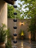 Chaîne de pluie décorative en cuivre pour gouttières, décoration extérieure de jardin, descente de pluie, chaîne de pluie en aluminium, vente en gros