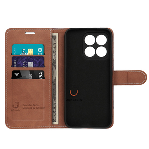 Funda de cuero con tapa y billetera para teléfono Soporte Y Ranuras Para Tarjetas Funda De Cuero Con Iman Para Celular - Product Image 1