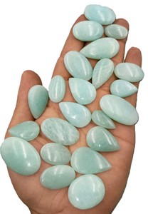 Lote de Cabujones de Amazonita Natural de Grado AAA |   Piedras Lisas Color Verde Océano para Joyería Destacada |   ARTS JEWELS - Joyas Sueltas al por Mayor - Product Image 4