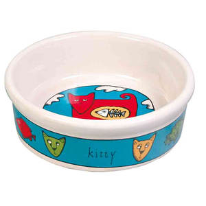 Ensemble de gamelles pour animaux de compagnie en céramique blanche 0,2 L 12 cm - Product Image 3