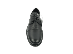 Zapatos Oxford de PU Negros para Hombre, con Punta Redonda, Cordones, Antideslizantes, Formales, con Suela de Goma Acolchada, para Oficina, Carrera, Todas las Temporadas - Product Image 2