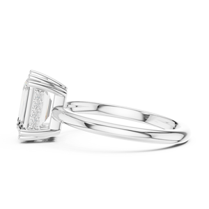 แหวนแต่งงานครบรอบแต่งงาน Aries Jewel ประดับเพชร 2 กะรัต E VVS VS ทรง Emerald Cut เพชรเลี้ยงในห้องปฏิบัติการ ทองคำแท้ 14K - Product Image 6