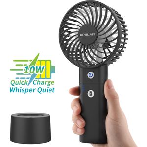 Ventilatori Portatili ABC a Batteria Ricaricabile, Autonomia 5-20 Ore, 3 Livelli di Vento Forte con Funzione Umidificante - Product Image 1