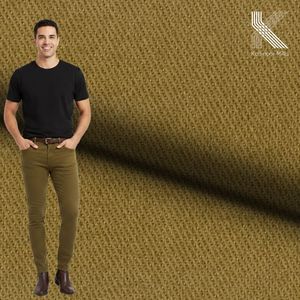 ผ้าทวิลผสมคอตตอนและสแปนเด็กซ์ น้ำหนัก 285 กรัมต่อตารางเมตร ผลิตจากเส้นด้ายคอตตอนหวี 97% ผสมสแปนเด็กซ์ 3% ผ้าทอเนื้อปานกลาง เหมาะสำหรับทำกางเกงและเสื้อแจ็คเก็ต - Product Image 2