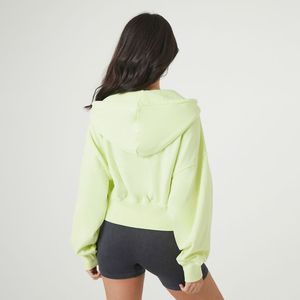 Sweat-shirt à capuche zippé pour femme, haut décontracté à manches longues et léger pour le fitness, la course, la marche, le yoga, les sports et le quotidien - Product Image 3