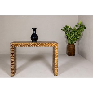 Mango Wood Inlay <b>Side</b> <b>Table</b> Wholesale | Handcrafted Moradabad Design - Product Image 2