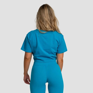 T-shirts courts personnalisés pour femmes, haut de gamme, tendance, respirants, durables, prix de gros. - Product Image 5