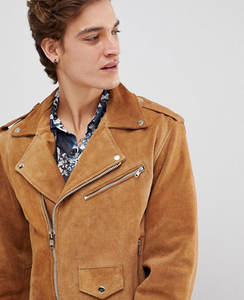 Chaqueta bomber de cuero de gamuza transpirable de béisbol personalizada con bordado de chenilla de alta calidad de fabricante OEM - Product Image 3