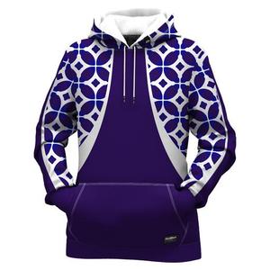 Sudadera con Capucha para Hombre, Color Morado, con Estampado Geométrico, Cierre de Cremallera, Manga Larga, Tejido de Punto, para Otoño, Deportiva - Product Image 2