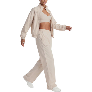 Conjunto Deportivo Casual Ligero para Mujer, con Chaqueta con Cierre y Cuello con Botones, Diseño 2 en 1, Material de Nailon - Product Image 1
