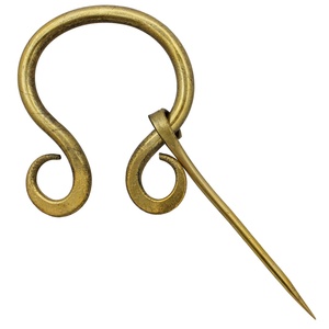 Carbon Steel Viking Cloak Pin <b>Ring</b> Fastener Medieval Brooch Handmade <b>Celtic</b> Design Penannular <b>Ring</b> Pin Pasha Enterprises - Product Image 3