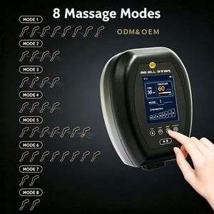 Masajeador de Pies y Piernas, Botas de Compresión de Aire de 6 Cámaras, Envoltura Portátil para Pantorrillas, Recargable por USB, Control de Tiempo, 8 Modos, Impermeable - Product Image 5
