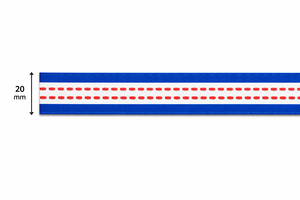 ริบบิ้นโพลีเอสเตอร์ 100% ลายทาง ขนาด 20 มม. แบบทอสองหน้า ทนต่อการหดตัว สำหรับตกแต่งเสื้อผ้าและบรรจุภัณฑ์ จากบริษัท นีลกามัล อินดัสทรีส์ - Product Image 2