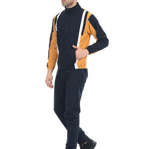 Ensemble de survêtement léger en nylon color block avec fermeture éclair intégrale, style streetwear tendance - Product Image 4