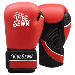 Guantes de Boxeo de Cuero Unisex al por Mayor para Entrenamiento de Kickboxing con Cierre de Velcro, Transpirables, Impermeables, Protección UV, OEM - Product Image 1