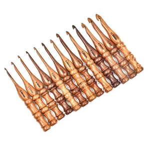 Modern Design Handmade Eco-Friendly Polished Wooden Round Knitting Needles <b>Set</b> with Crochet Hooks Stand for <b>Sewing</b> Resin Crafts - Product Image 5