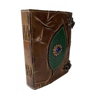 Carnet personnalisable en cuir véritable fait main, style vintage, avec reliure en cuir véritable - Product Image 5