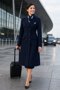 Fabricante de Uniformes Personalizados para Aerolíneas |   Proveedor de Uniformes para Tripulación de Aerolíneas |   Fábrica de Uniformes de Aerolínea OEM ODM | Abrigo de Invierno - Product Image 6