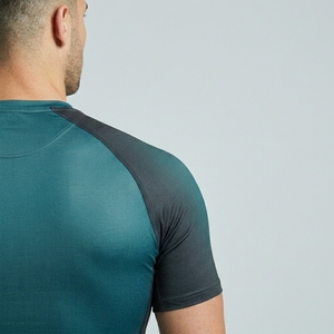 Mens OEM Performance Compression Half Sleeve Shirt Custom Gym Fitness Workout Training Running Sportswear Top - Product Image 3