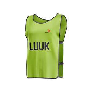 Maillot de football personnalisé LUUK sans manches, avec nom et numéro du joueur, gilet en maille sublimé, unisexe adulte, séchage rapide, en polyester - Product Image 2