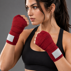 Bandages de boxe de haute qualité, respirants, couleur unie, taille personnalisée, extensibles, unisexe, antidérapants, sans latex, 5m, protection sportive - Product Image 6