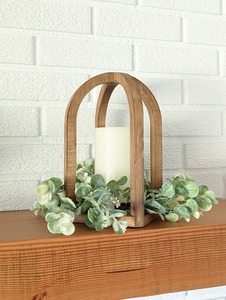 Farol de Madera Decorativo Estilo Rústico Vintage para el Hogar, Sala de Estar, Repisa, Patio, Mesa, Decoración Navideña Festiva - Product Image 4