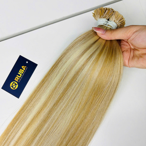 Venta al por mayor de fábrica, cabello liso personalizado, cabello vietnamita con queratina, extensiones de alta calidad, sin sintéticos, con longitud de 10 pulgadas a 34 pulgadas. - Product Image 1