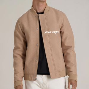 Chaqueta de Béisbol Varsity de Primera Calidad, Estilo Bomber de Invierno, 100% Lana, Logotipo Personalizado, Impermeable, para Hombre - Product Image 1