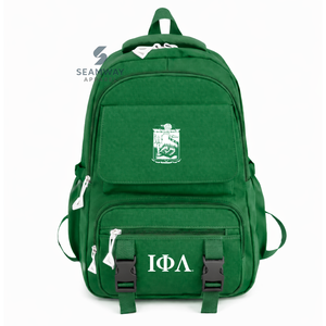 Iota Phi Lambda Sorority Backpack Heavy Duty Cordura <b>Rucksack</b> Stylish Laptop Daypack Outdoor Hiking Backpack - Product Image 1