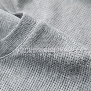 T-shirts décontractés pour hommes en coton gaufré de haute qualité, coupe ajustée, anti-plis, séchage rapide, à manches courtes - Product Image 6