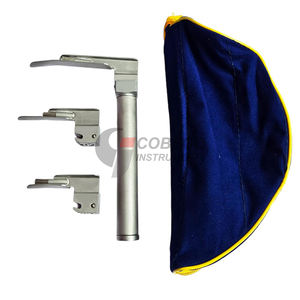 Laryngoscope direct rigide à fibre optique avec source lumineuse, lame Miller Wisconsin, guide pour tube trachéal en anesthésie et urgence - Product Image 2