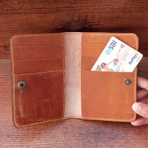 Cartera de mujer de cuero tallado hecho a mano con estampado de Cactus único, monedero para tarjetas de crédito, accesorios para pasaporte, cartera - Product Image 6