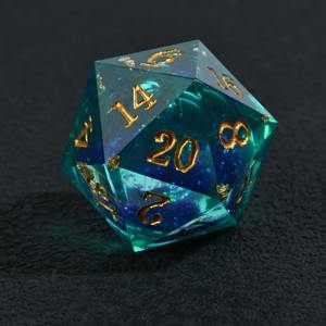 Jeu de dés en résine ultra-claire de haute qualité, dés polyédriques en résine pour jeux de table professionnels DND, équipement de jeu en gros - Product Image 6