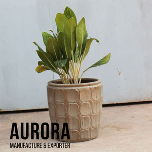 Juego de Macetas de Barro Esmaltado Rústico con Patrón Cuadrado, Ecológicas, para Jardín Exterior, con Orificio de Drenaje para Flores y Plantas Verdes - Product Image 3