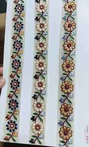 Tissu en dentelle brodée pour robe, dentelle florale pour la décoration de vêtements, fournisseur de textiles en gros pour créateurs de mode - Product Image 3