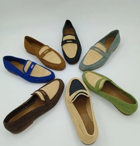 Mocasines de rafia marroquíes hechos a mano para hombre – Zapatos de rafia artesanales para regalo, calzado natural de primera calidad, zapatos de rafia hechos a mano - Product Image 1
