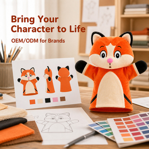Marioneta <span class=keywords><strong>de</strong></span> Mano <span class=keywords><strong>de</strong></span> Peluche Personalizada <span class=keywords><strong>de</strong></span> Zorro, Marioneta <span class=keywords><strong>de</strong></span> Mano Personalizable <span class=keywords><strong>de</strong></span> Alta Calidad, Marionetas <span class=keywords><strong>de</strong></span> Mano para Niños Más Vendidas - Product Image 2