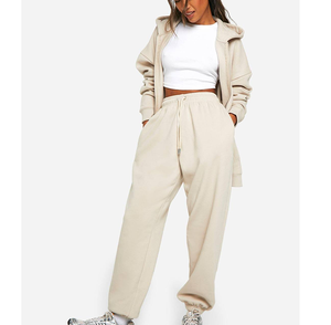 Conjunto de Sudadera con Capucha y Pantalones Deportivos Holgados de Estilo Urbano Otoñal para Mujer, en Algodón y Lona, con Combinación de Colores a la Moda - Product Image 2